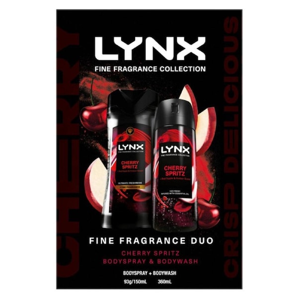 Lynx Fine Fragrance Collection Cherry Spritz Gift Set