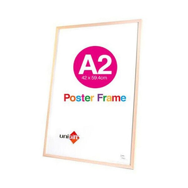 Unigift A2 Wooden/Glass Poster Picture Photo Frame 42x59.4cm Natural