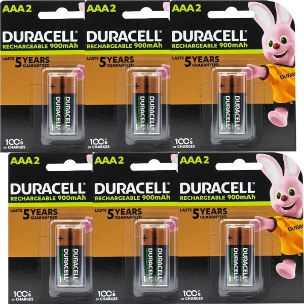 Duracell AAA Rechargeable Batteries Charging 12 Pack