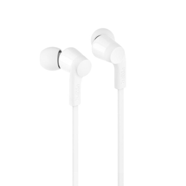 Belkin SOUNDFORM Wired Earbud Stereo Earset - White - Binaural - In-ear - USB Type C