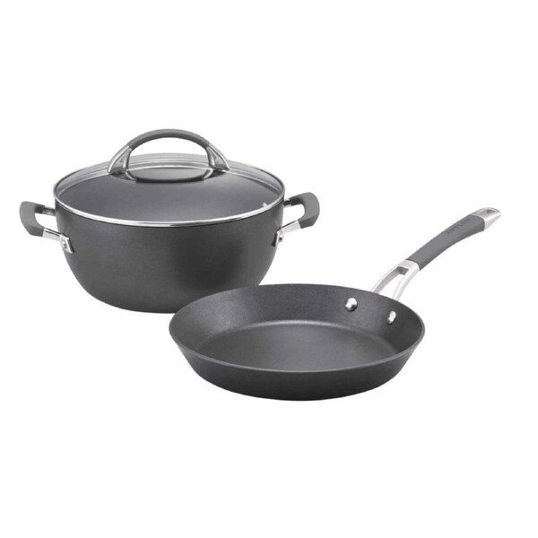 Anolon Endurance+ Nonstick Induction French Skillet 26cm/Casserole 26cm/5.2L Set