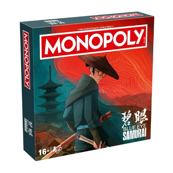 Monopoly Blue Eye Samurai Edition Strategic Family Board Game 16+