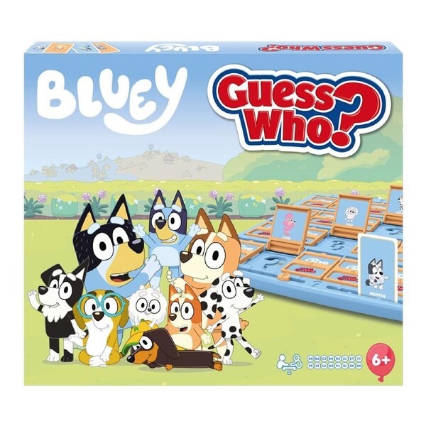 Guess Who Bluey and Friends Edition Kids Guessing Board Game 3+