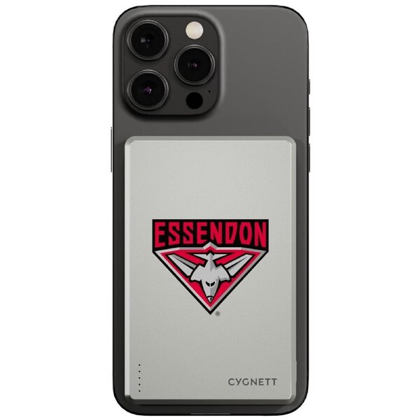 Essendon Bombers AFL Magnetic Wireless Power Bank