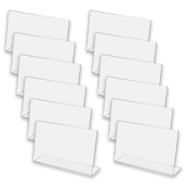 12PK Unigift Inspire Horizontal Standing Picture Photo Frame 13x18cm Clear