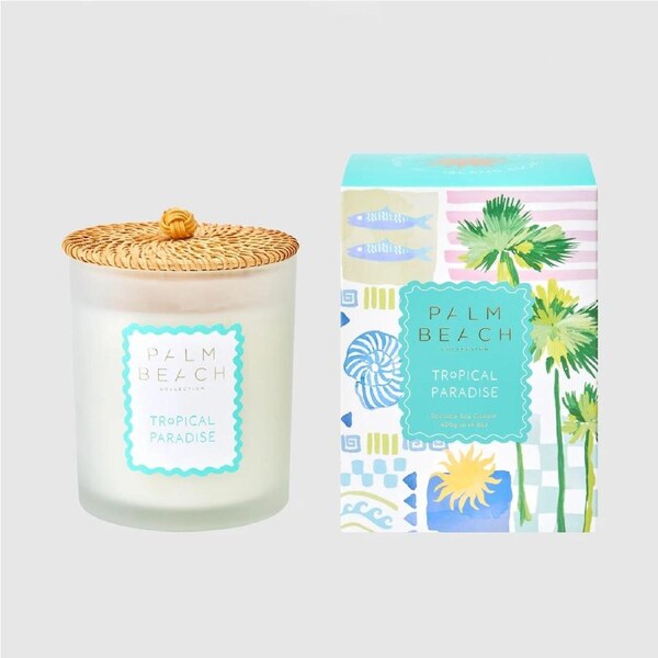Palm Beach Scented Soy Candle Standard 420g - Tropical Paradise S25MCXTP