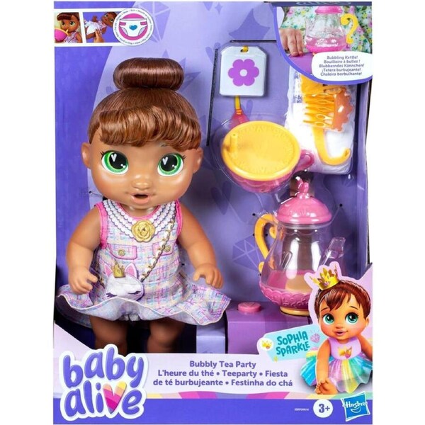 Baby Alive Bubbly Tea Party Sophia Sparkle Baby Doll
