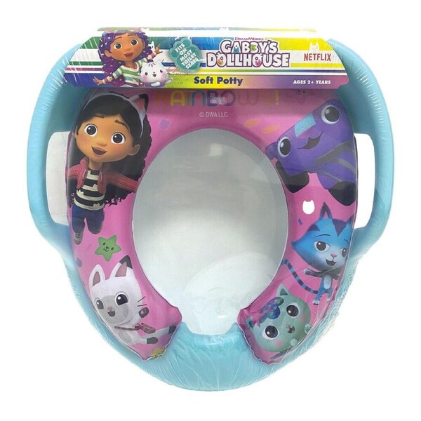 Gabbys Dollhouse Soft Padded Potty Seat Kids Toilet Training 24m+