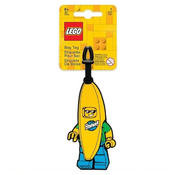Lego Banana Man Tag Keychain Hanging Accessory Key Ring Bag Charm 6y+