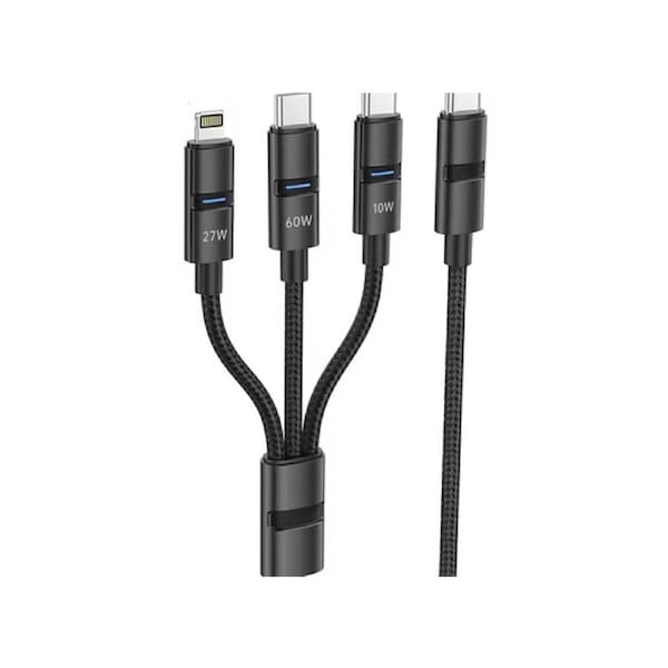 Foneng XS10 1.2M C To C+C+L (60W) Cable