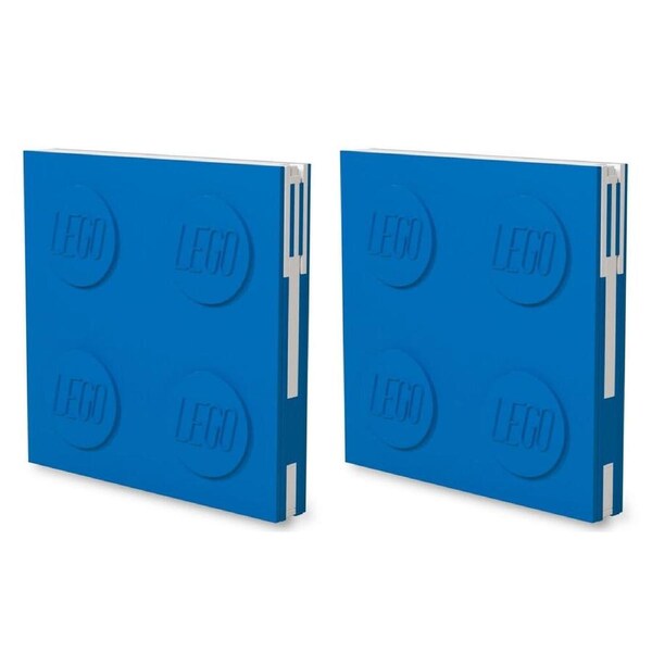 2PK Lego Locking Notebook w/ Gel Pen Kids School Writing Stationery Blue