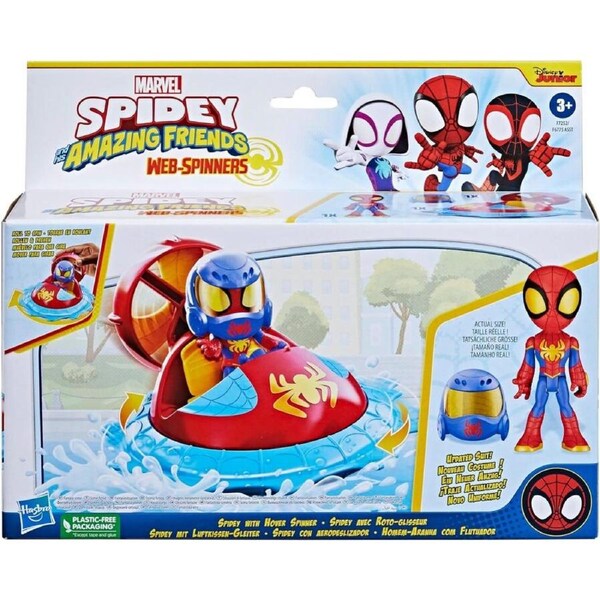 Marvel Spidey and His Amazing Friends Web-Spinners Spidey with Hover Spinner