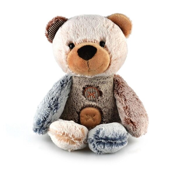 Korimco Plush 38cm Patches Teddy Bear, 12I0380689