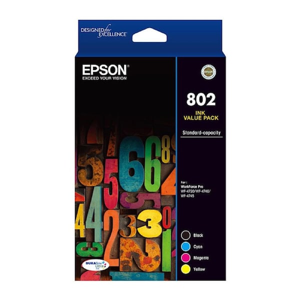 EPSON 802 CMYK Colour Pack