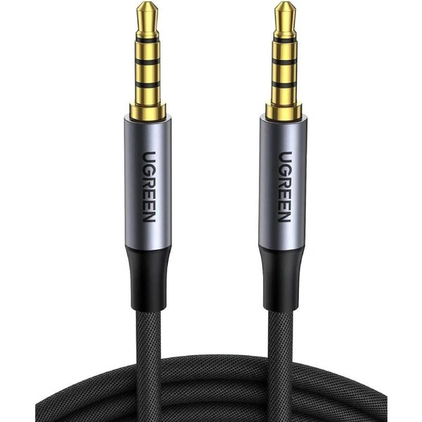 UGREEN 20785 3.5mm Braided 4-Pole Audio Cable Male to Male 3m