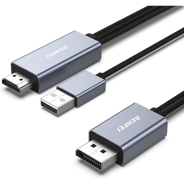 BENFEI HDMI to DisplayPort Cable, 1.8M (6 Feet)