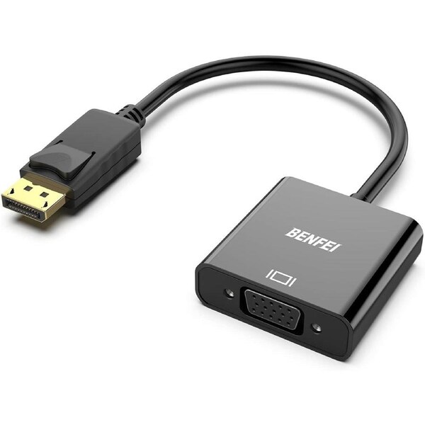 BENFEI DisplayPort to VGA,Gold-Plated Uni-directional Adapter