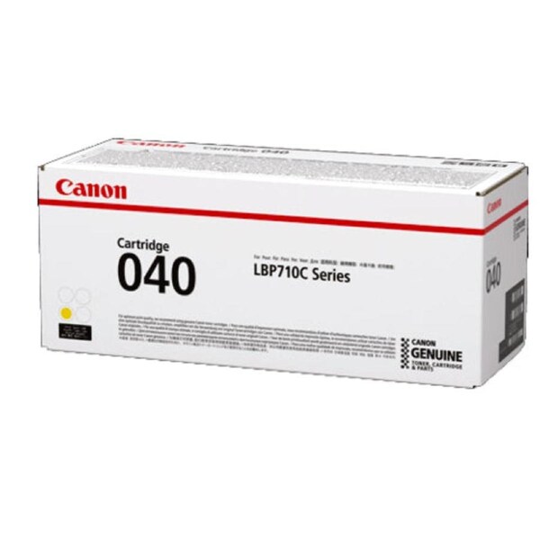 CANON CART040Y STD YELLOW TONER CARTRIDGE 5.4K TO SUIT LBP712CX