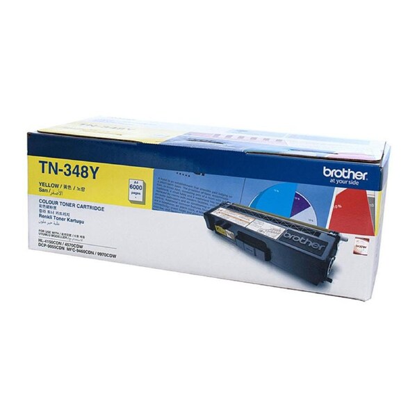 Brother TN-348Y Colour Laser Toner - Super High Yield Yellow- HL-4150CDN/4570CDW, DCP-9055CDN, MFC-9460CDN/9970CDW - 6000 pages