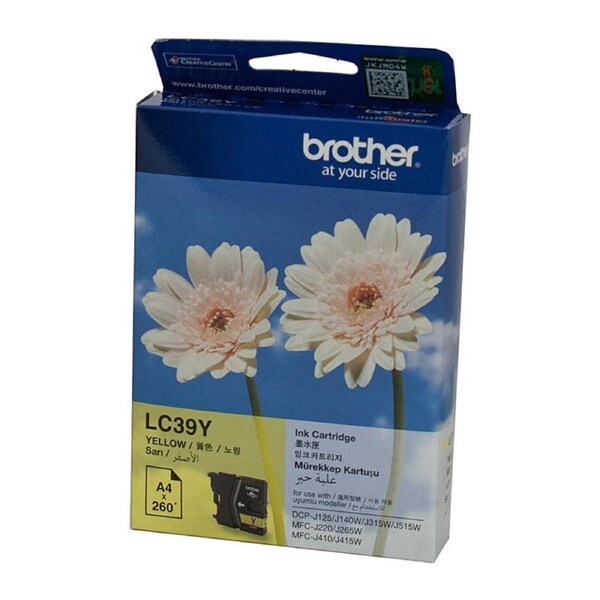 BROTHER LC39 Yellow Ink Cartridge