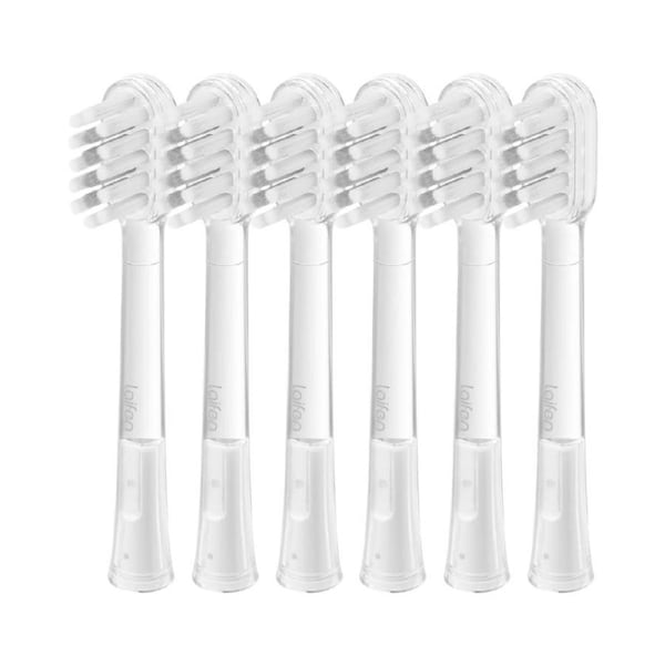 Laifen Cushioned Toothbrush Heads 6 Pack Gum Care Soft Bristles Replacement