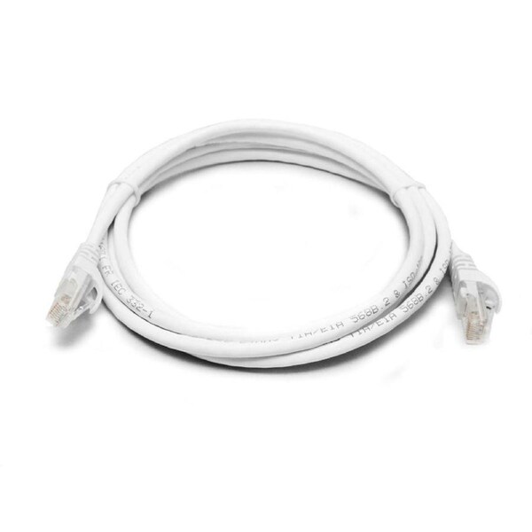 8WARE Cat6a UTP Ethernet Cable 0.5m (50cm) Snagless White