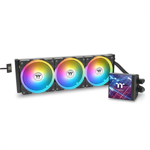 Thermaltake MAGFloe 360 Ultra 360mm ARGB AIO Liquid Cooler - Black (CL-W432-PL12SW-A)