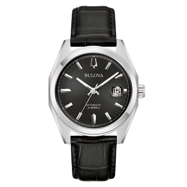Bulova Automatic Surveyor Black Dial Men's Watch (96B435)