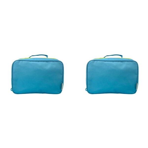 2PK Frankie & Me Women's Makeup Cosmetics Hanging Travel Toiletry Bag 27cm Blue