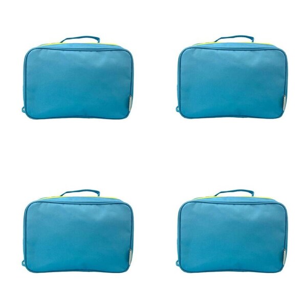 4PK Frankie & Me Women's Makeup Cosmetics Hanging Travel Toiletry Bag 27cm Blue