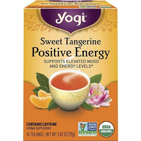 Yogi Tea Herbal Tea Bags Sweet Tangerine Positive Energy 16pk