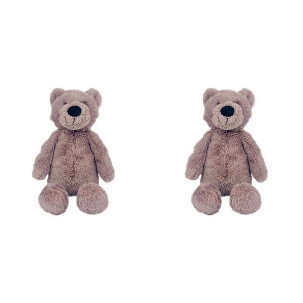2PK Momoko Baby Teddy Bear Animal Stuffed Doll Kids Soft Plush Toy 23cm Brown