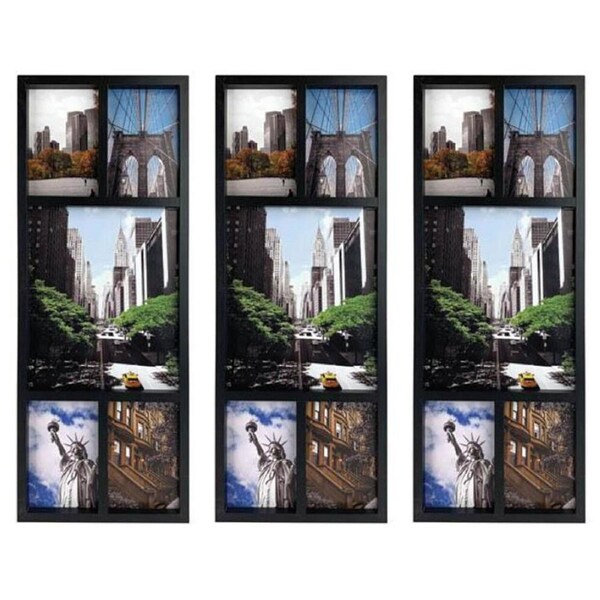3PK Frankie & Me Collage Flat 5 Pictures Frame Home/Office Decor 57.5cm Black