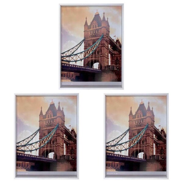 3PK Frankie & Me Wood Poster Picture Frame Home/Office Photo Decor 45x60cm White