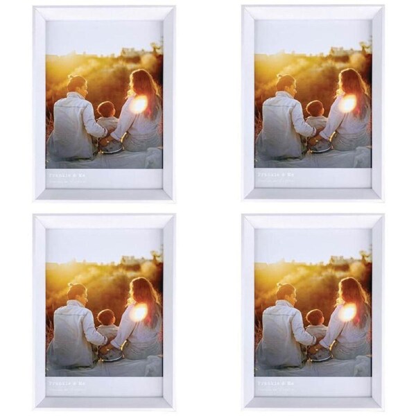 4PK Frankie & Me Window Wooden A4 Picture Frame Home/Office Photo Decor White