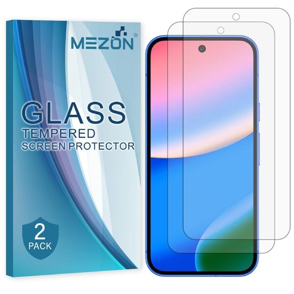 [2 Pack] Google Pixel 10 Tempered Glass Crystal Clear Premium 9H HD Screen Protector by MEZON – Case Friendly, Shock Absorption (Pixel 10, 9H) – FREE EXPRESS