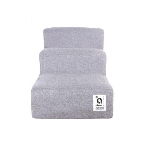 Ibiyaya Everest Practical Pet Stairs for Cats & Dogs Large Steps Grey