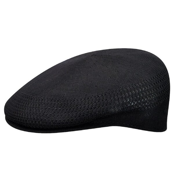 KANGOL Tropic Ventair 504 Ivy Cap 0290BC Summer Flat Driving Hat - Black M