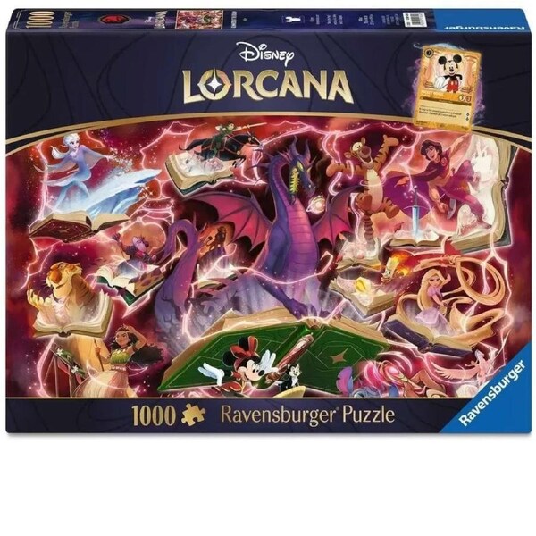Ravensburger Puzzle 1000pc - Lorcana Glimmers of the Realm: Ruby