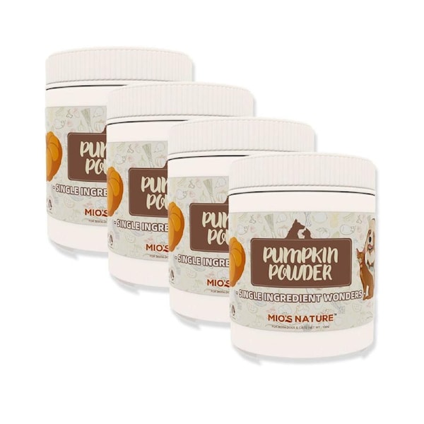 4PK Mio's Nature Pumpkin Nutritional Supplement Powder for Pet Cats/Dogs 180g