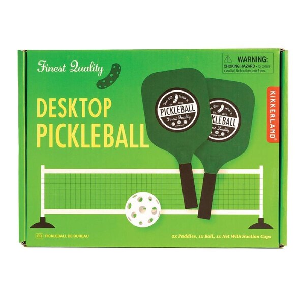 Kikkerland Desktop Pickleball - Green
