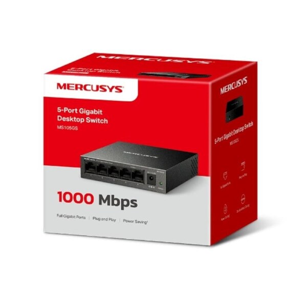 Mercusys MS105GS 5-Port Gigabit Desktop Switch