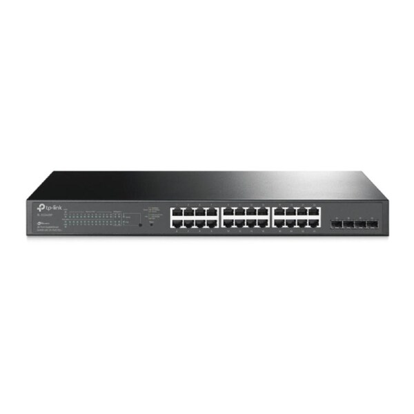 TP-Link SG2428P JetStream 28-Port Gigabit Smart Switch 24-Port PoE+ 4 Gigabit SFP, Omada SDN, 802.1p CoS/DSCP QOS, Rack Mountable