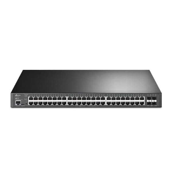 TP-Link SG3452XP JetStream 48-Port Gigabit and 4-Port 10GE SFP+ L2+ Managed Switch with 48-Port PoE+ Omada