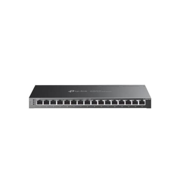 TP-Link SG2016P Omada 16-Port Gigabit Smart Switch with 8-Port PoE+ , Integration with Omada SDN Controller, Static Routing, 802.1Q VLAN, STP/RSTP/MST
