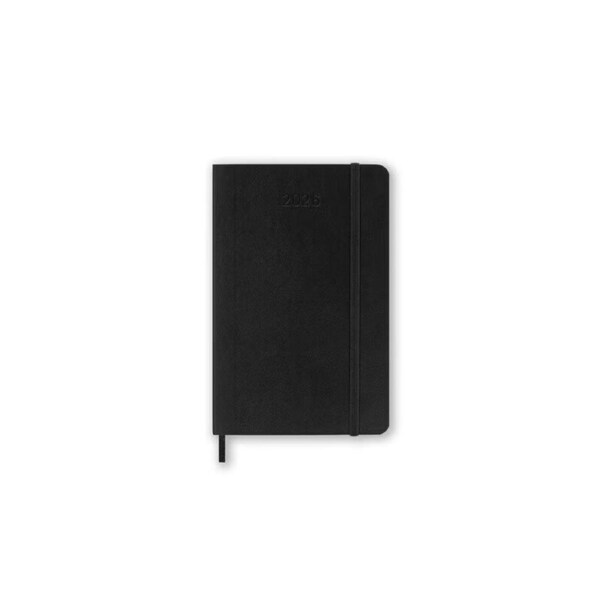 2026 Diary Moleskine Pocket Monthly Soft Cover Black M-DSB12MN2Y26