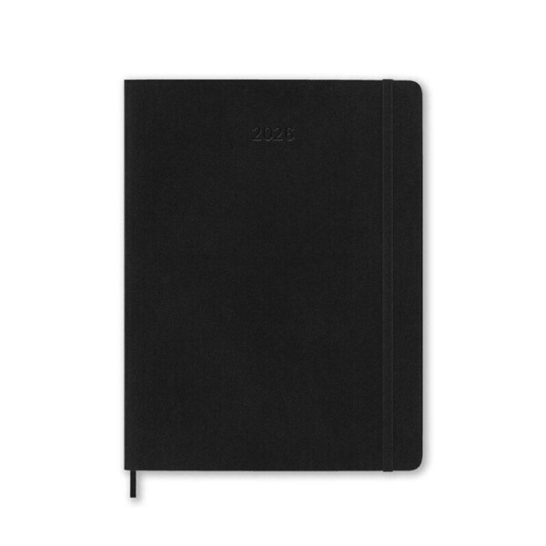 2026 Diary Moleskine XL Monthly Soft Cover Black M-DSB12MN4Y26