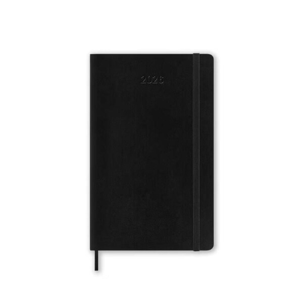 2026 Diary Moleskine Large Weekly Notebook Soft Cover Black M-DSB12WN3Y26