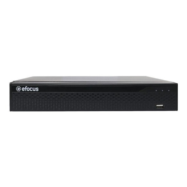 efocus S9344P 4 Channel AHD 8MP-IP-CVI-TVI Hybrid Digital Video Recorder Black