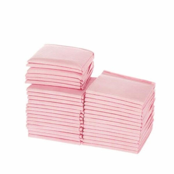 JOYBUY Pink Puppy Training Pads – Super Absorbent, 60×60 cm Indoor Dog Pee Pads